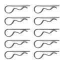 10 Cotter Pins (Size 1.2X22Mm to 3X65Mm) Tractor Pin Clips, Stainless Steel Fastener - , 1.2X22Mm