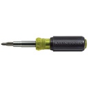 Klein Tools 32500 11-In-1 Screwdriver/Nut Driver/Multi Tool, Cushion Grip Handle, Industrial Strength Bits Included