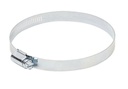 1 Pc, Deflect-O Jordan 6 in to 6 In. White/Silver Worm Drive Clamp Metal Screw