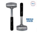 Set of 2 Wire Wheel Knock off 4Lb Lead Hammers Made in the USA