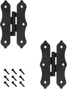 8" Heavy Duty Steel Butterfly Pair of Hinges for Wood Fencing