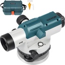 VEVOR Automatic Optical Level, 24X, 40 Mm Aperture Auto Level Kit with Magnetic Dampened Compensator and Transport Lock, Height Distance Angle Measuring Tool W/ Hard Plastic Case, IP54 Waterproof