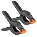 Wideskall 9" Inch Heavy Duty Large Nylon Plastic Spring Clamps Pack of 2