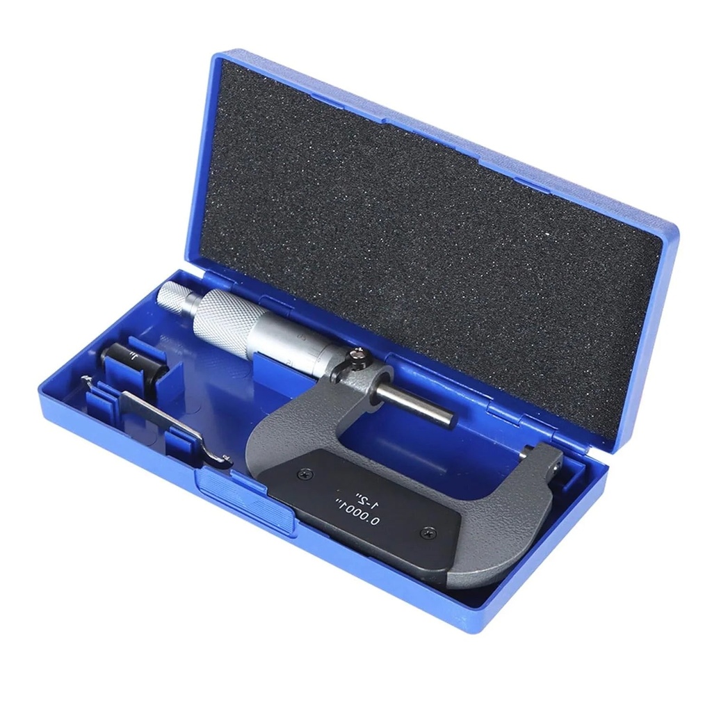 Precision Outside Micrometer - 1-2 Inch, 0.0001 Inch Accuracy