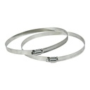 Ipower 2 Pack 3 Inch Stainless Steel Hose Clamsp Large Worm Gear Duct Clamps Adjustable Fuel Line Hose Band Pipe Clamp