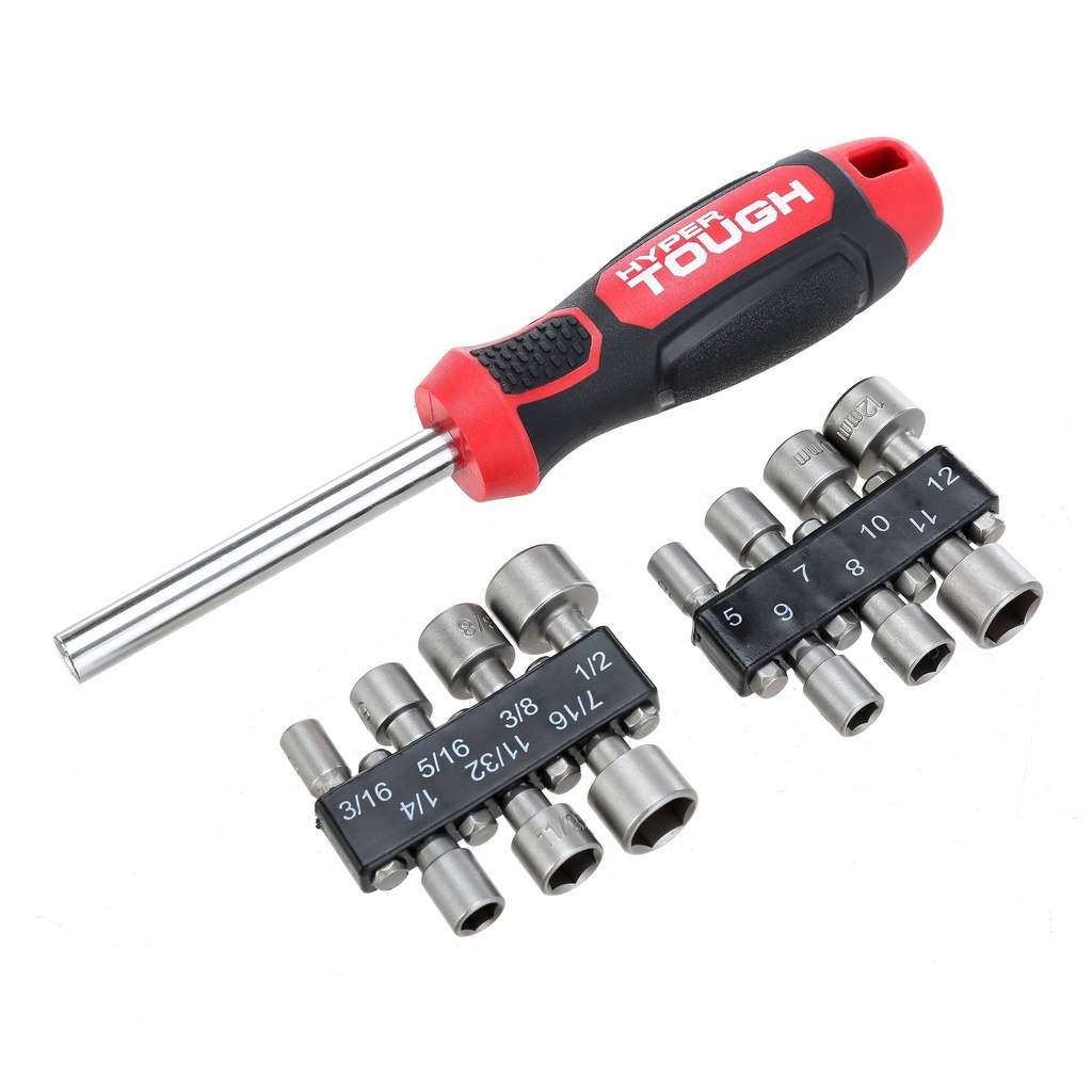 Hyper Tough 14-in-1 Alloy Steel Nut Driver Set