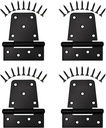 Heavy Duty Gate Hinges Sange Sopffy,4 Pack Gate Hinges Black Iron 3.5 Inch,Gate Hinges for Wooden Fences Heavy Duty, Hinges Outdoor for Barn Shed Deck Wood Door Fences Gate(Screws Included)