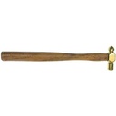 PURPLE STAR HAMMER 10 Inch Brass Ball Pein Hammer with 1/2 Inch Striking Surface - PH204