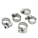 Unique Bargains 5 Pcs Stainless Steel Band 9-16Mm Hose Clamp W Screw