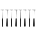 8Pcs Small Rubber Mallet Non Marring Hammer for Jewelry Leather Work Craft Flooring Project Upholstery Camping Woodworking