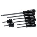 K-Tool 19000 8-Pc Black Phillips & Slotted Screwdriver Set