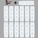 Snappy Grip White Ergonomic Bucket Handles Bakers Dozen 13 Handles