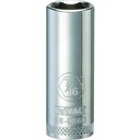 Dewalt DWMT88986OSP Drive Socket, 7/16 Inch Socket, 3/8 Inch Drive, 6-Point, Vanadium Steel, Polished Chrome