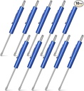 10 Pack Pocket Screwdriver with Schrader Removal Tool - Small Precision Thermostat Tool