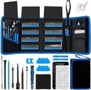 Screwdriver Sets 142-Piece Electronics Precision Screwdriver with 120 Bits Magnetic Repair Tool Kit Compatible for Iphone, Macbook, Computer, Laptop, PC, Tablet, PS4, Xbox, Nintendo