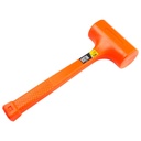 4 Pound Dead Blow Hammer Non-Slip Handle Hammer with 4Lbs Head, Orange