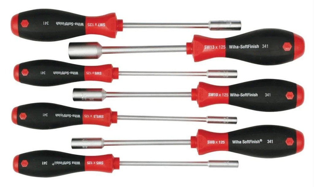 Wiha SoftFinish Cushion Grip Nut Driver Set - 7 Piece