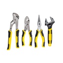 STANLEY 84-558 4-Piece Plier and Adjustable Wrench Set Tool Sets