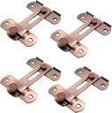 4-Inch Stainless Steel Barn Door Latches 180 Degree Sliding Flip Latch Red Bronze Gate Latch, Pack of 4