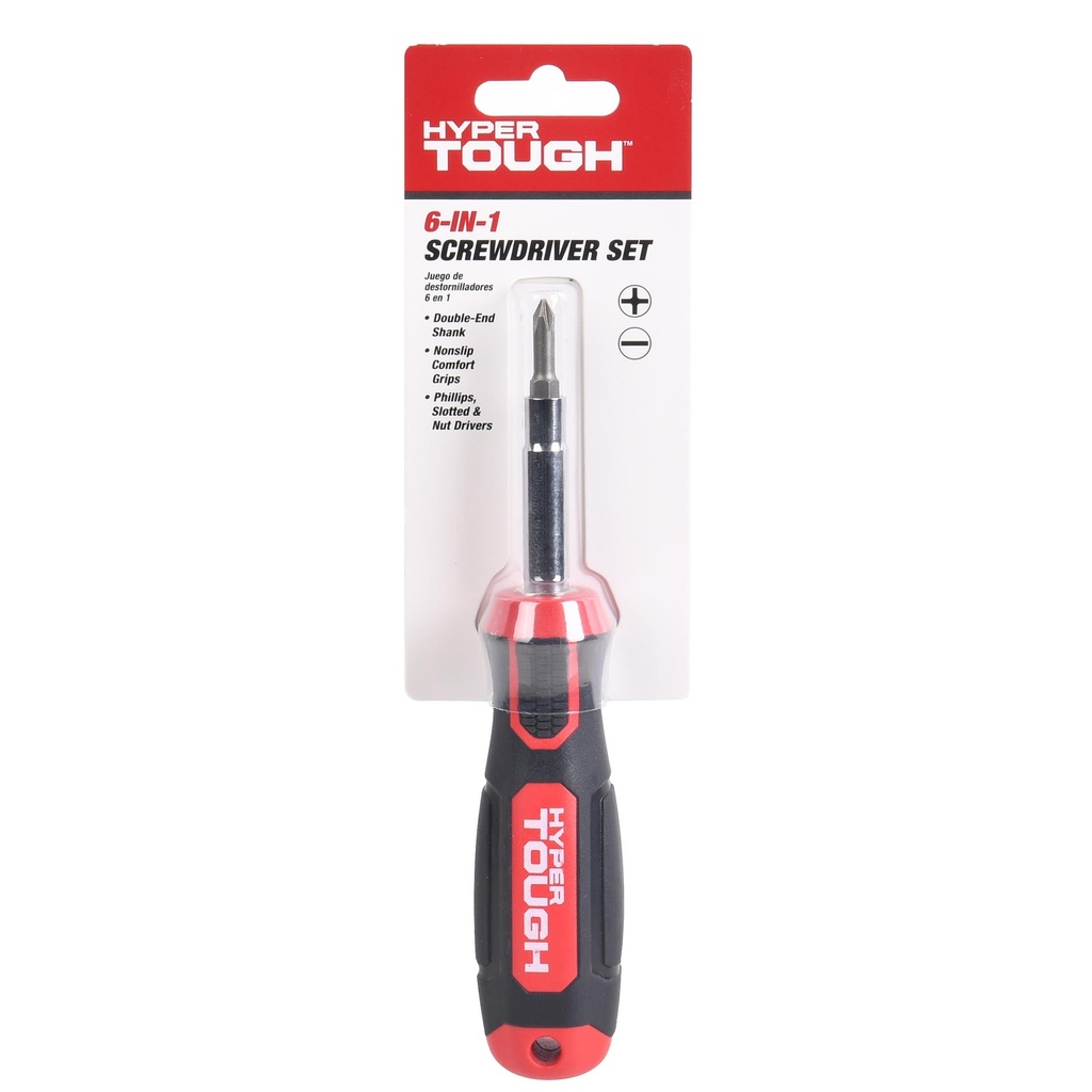 Buy Hyper Tough Heavy-Duty 6-in-1 Screwdriver Set