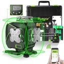 Huepar 4D 16 Lines Cross Line Laser Level 4 X 360 Green Beam Self-Leveling Lasers Level Tools with LCD Screen and Bluetooth