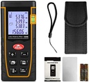 KAHOO Laser Distance Measuring Tool 100M Area Length Volume Pythagorean Level LCD Display New