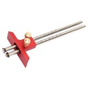 Qiilu Stainless Steel Woodworking Double Head Scriber Ruler Marking Gauge Wood Scribe Tool Carpentry,Wood Scribe Tool