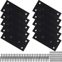 8 Pack Mending Plate,Stainless Steel Flat Straight Brace Brackets, Double-Wide Metal Plate, Durable & Anti-Rust for Furniture Fastening & Fixing, Great for DIY Woodworking (48*100)