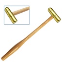 Brass Hammer Small Flat Face & Domed Head 2Oz Solid Brass Jewelry Work Hammer
