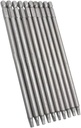 MAYUJIAASE 10Pcs Square Head Bits #2, Square Head Screwdriver Bits #2 Long Magnetic 1/4-Inch Shank Square Drive Bit-5.9 Inch Length A18-1927