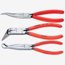 Knipex Long Nose Plier Set,Dipped,3 Pcs. 9K 00 80 12 US