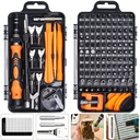 135 in 1 Precision Screwdriver Kit, Laptop Screwdriver Sets with 108 Magnetic Drill Bits, Electronics Tool Kit Compatible for Tablet, PC, Iphone, PS4 Repair