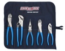Tool Roll - 1 Technician'S Plier Set with Tool Roll, 5-Piece