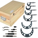 ALL-CARB 0-6"/0.0001" outside Micrometer Set Premium Precision W/Carbide Tips Wooden Case