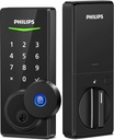 Philips Fingerprint Door Lock, Keyless Entry Door Lock Deadbolt, Electronic Door Lock with Code, Door Lock for Front Door,Auto Lock,Easy Install, Touchscreen Digital Keypad Lock with Key