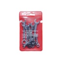 10Pcs Metric/Imperial Mini Mirror Throwing Open End Wrench Torx Wrench Set Pocket Wrench