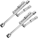 IEMIEBSHA 2 Pack 14 Inches Universal Folding Lug Wrench, 4-Way Foldable Cross Wrench, Sliding Lug Wrench