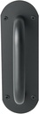 Alise Gate Handle 8 Inch,Door Pull and Push Plate Handles for Outdoor Gate Fence Garage Plastic Aluminum Door Fire Doors French Doors,Stainless Steel Black Finish