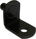 1/4" Bracket Style Cabinet Shelf Support Pegs W/Hole - Black - Pack of 50
