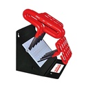 Eklind 50160 10 Piece T-Handle Hex Key Set, Range 3/32 to 3/8", Alloy Steel