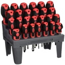 Performance Tool W1726 26Pc Screwdriver Set W/ Rack