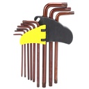 9PCS Long Lshaped Hex Key Star Wrench Set T10 T15 T20 T25 T27 T30 T40 T45 T50 Repair Hand Tool