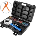 VEVOR Hydraulic Hose Crimper Hydra-Krimp 71500,Manual AC Hose Crimper Kit Air Conditioning Repaire Handheld,Hydraulic Hose Crimping Tool with 7 Die Set, for Barbed and Beaded Hose Fittings