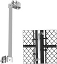 Automatic Gate Closer with Heavy Duty Steel Bar, Self Closing Gate Hinges Ideal for Metal Gate in the Outdoors like in the Backyard, for Dog Fence, Pool Gate