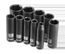 HART 10-Piece 3/8-Inch Drive SAE Impact Socket Set, Chrome Vanadium with Storage Case