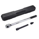 TACKLIFE 1/2" Drive Click Torque Wrench with 3/8 Torque Wrench Adapter and 6 Inch Extension Bar(10-150 Ft.- Lb./13.6-203.5 Nm)-Htw2C