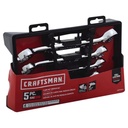 Craftsman Flare Nut Wrench Set, SAE, 5 Piece (CMMT99334)
