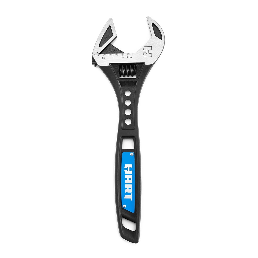 HART 12-Inch Pro Adjustable Wrench | High-Grade Chrome Vanadium