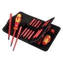 Wera 347108 Kraftform Kompakt VDE 60 I/62 I/68 I/18 Slotted/Phillips/Square/Cabinet Insulated Blade Set