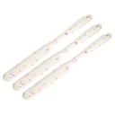 Uxcell Silicone Spatula, 10” Heat-Resistant Scraper for Cooking, Mixing, White, 3Pack